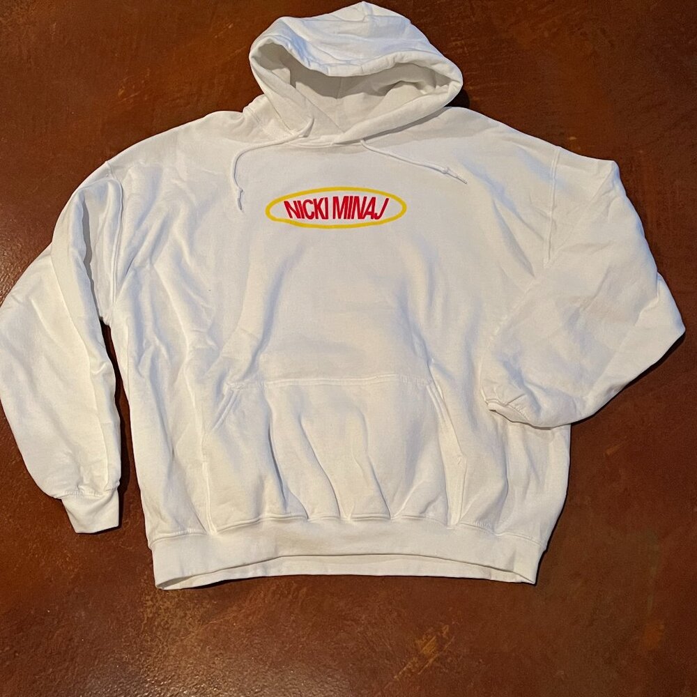 Nicki Minaj White Hoodie Size XL Unisex